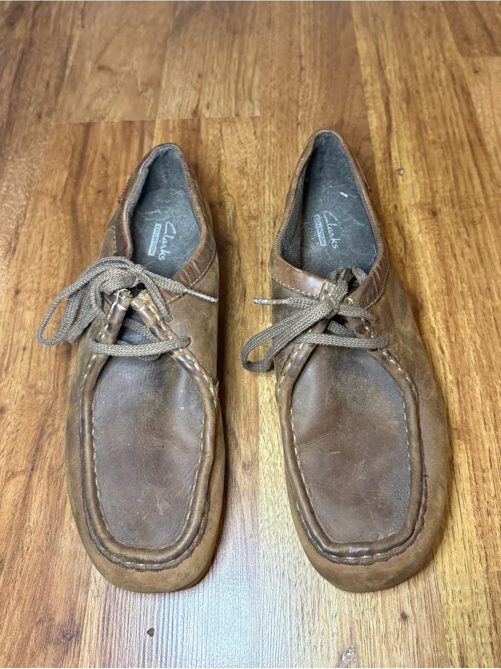 Clarks Wallabee Brown Leather Suede Loafers Shoes Women’s US 8.5 EU 39.5